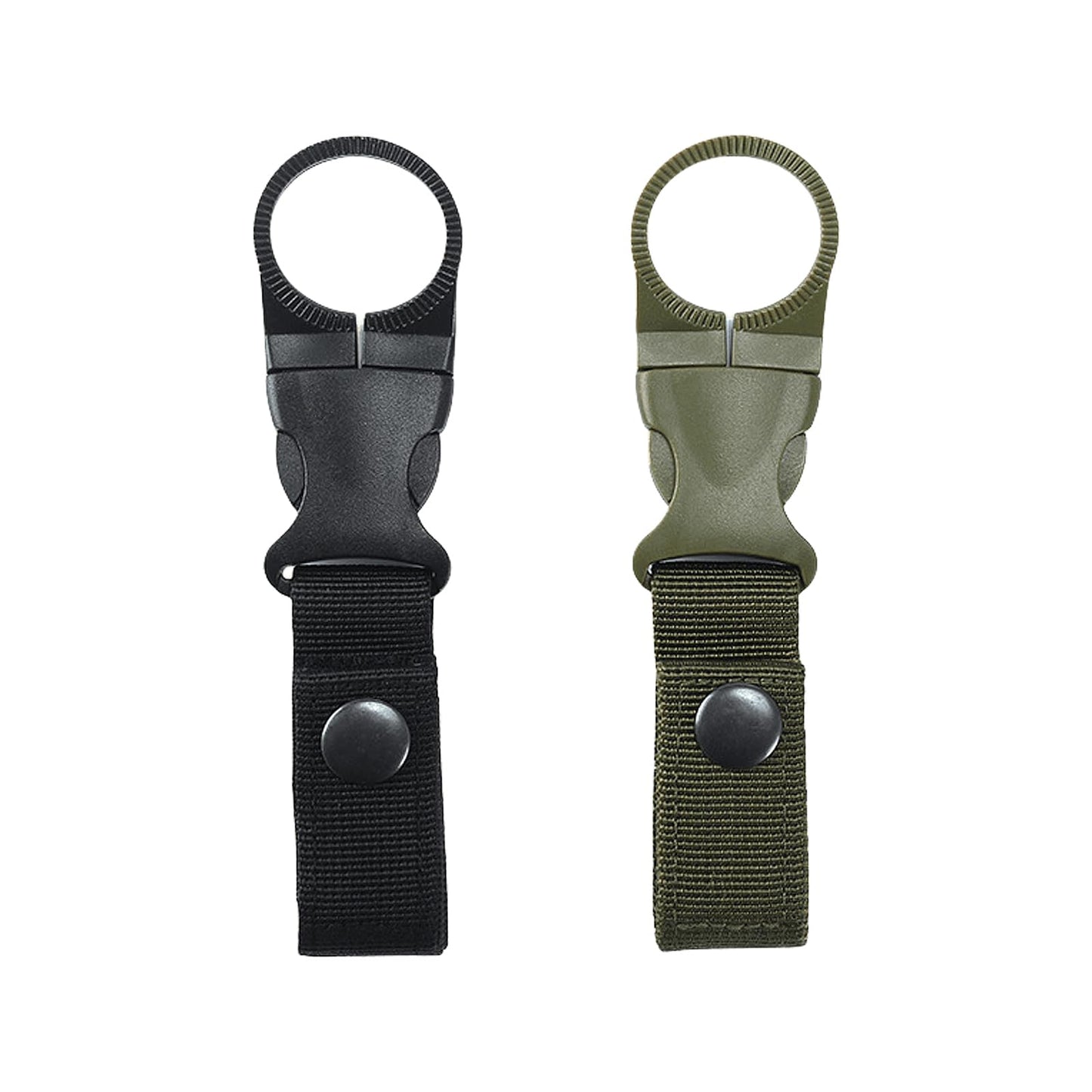 JANKOW Hanging Bottle Buckle Clip Carabiner, Portable Mineral Water Bottle Ring Holder for Backpack Belt, Outdoor Camping Hiking, Traveling