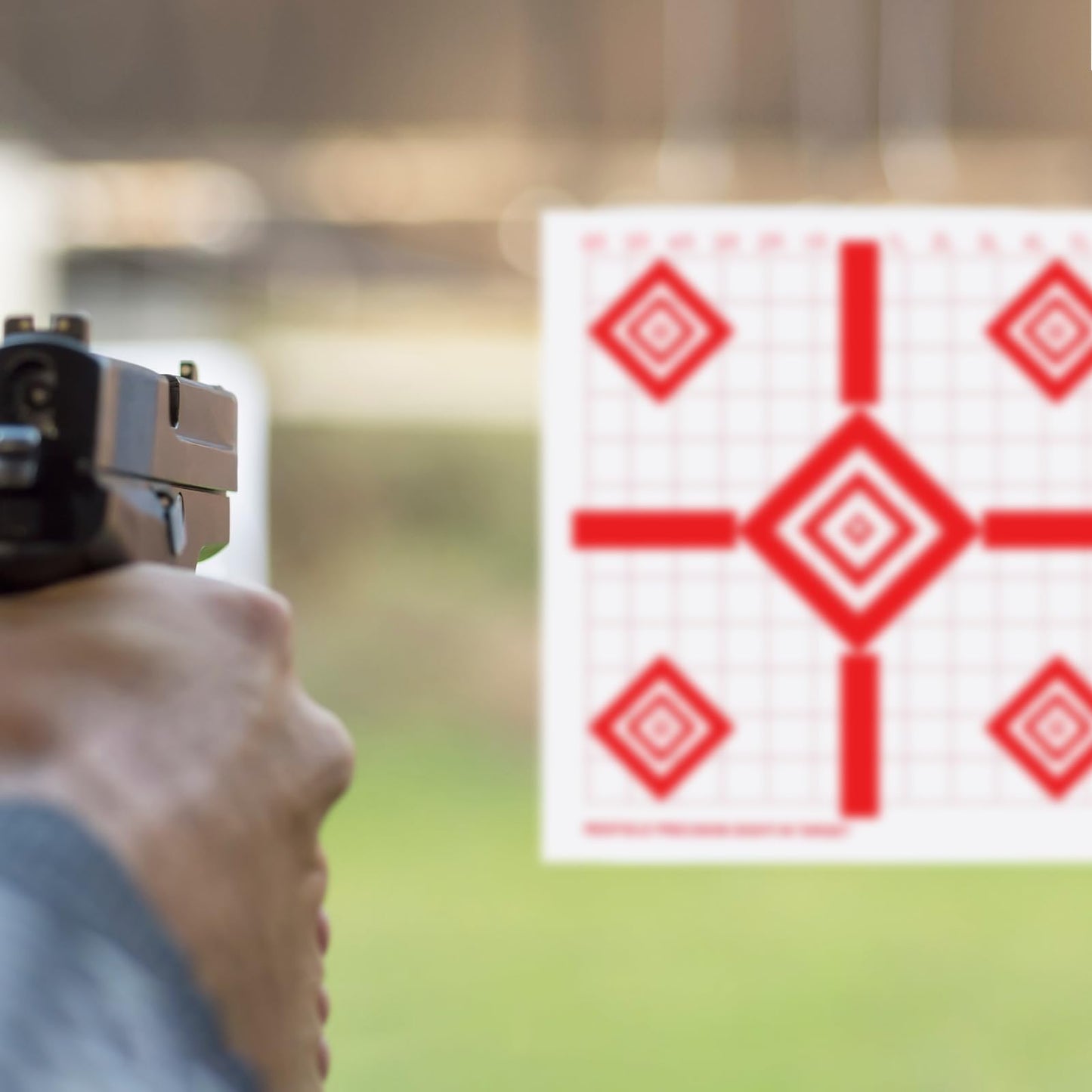 Colarr 200 Sheets Range Targets Shooting Sight in Targets Paper, 16 x 16 Inch, for Shooting Enthusiasts Indoors and Outdoors