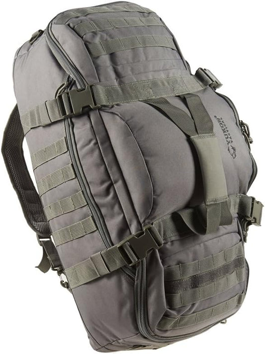 Yukon Outfitters Bugout Bag - EDC Durable 600D Polyester 55L Tactical Duffel & Backpack for Travel, Prepping & Outdoor Use - Two Tone Coyote/Foliage