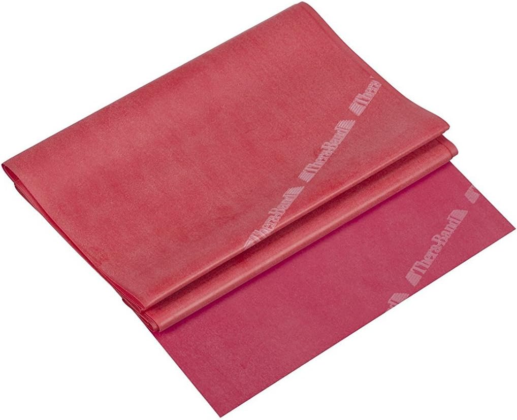 THERABAND Professional Resistance Bands - 5ft Latex Elastic for Home Workouts, Rehab & Pilates (15/30 Count)
