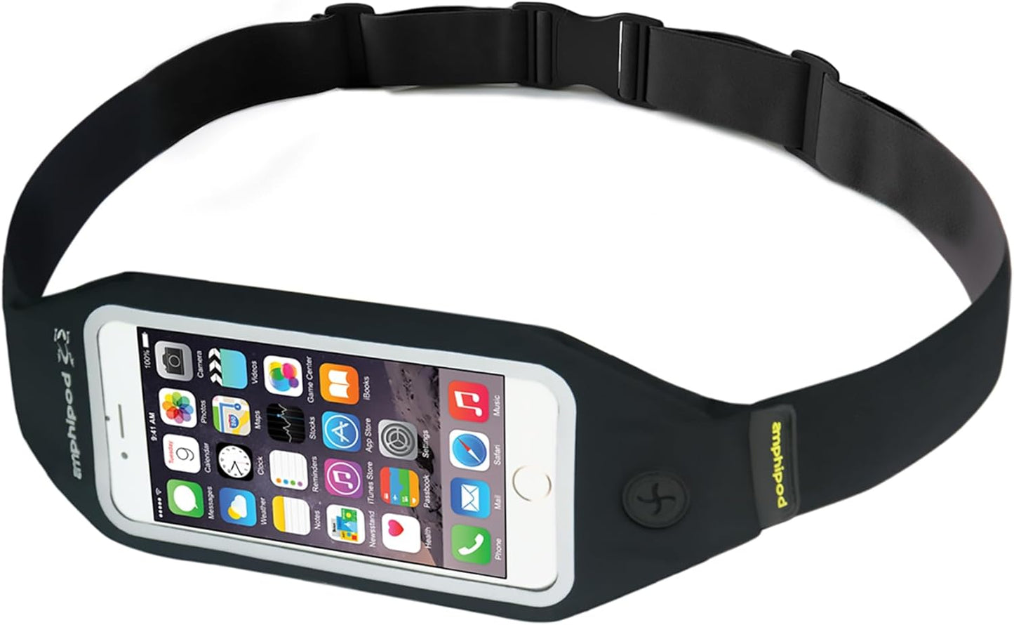 Amphipod SmartView Waistpack, Touch-Screen Phone Compatible Storage for Running, Jogging & Walking, Men & Women - Pink - XL