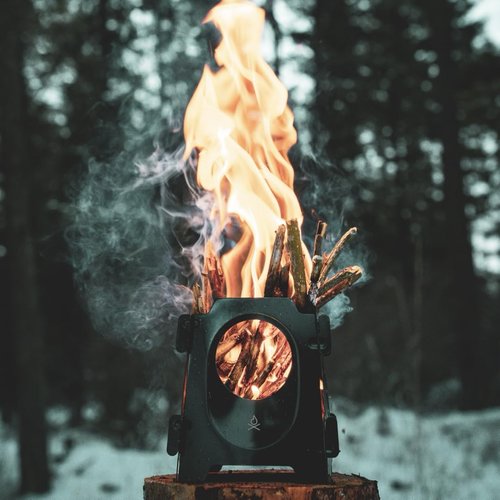 überleben Stöker Wood Burning Camp Stove - Stainless Steel Portable Stove for Camping, Backpacking, & Hiking - 18oz Folding Camping Stove - Small Wood Stove Camping Essentials (Carbon Black)