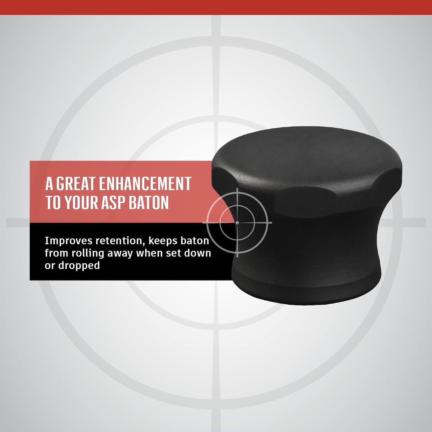 ASP F-Series Grip Cap, Friction-Baton Handle, Tactical Baton Accessories