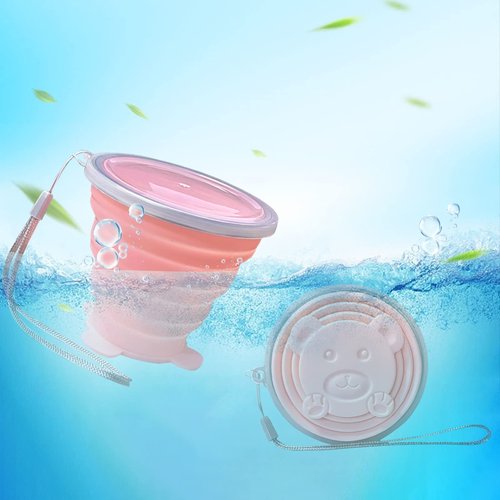Collapsible Silicone Folding Cup - Lightweight Expandable Drinking Cup - Reusable Portable Mug For Travel, Camping, Hiking, Survival, Picnic, Beach, Holiday, Outdoor Sports