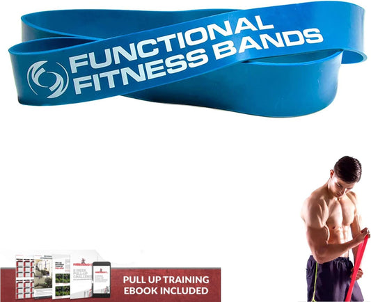 Functional Fitness Pull Up Assist Resistance Bands | Heavy Duty Exercise Bands for Powerlifting, Mobility, and Stretching | Travel Friendly Resistance Bands for Workout | Resistance Range 60-150 lbs