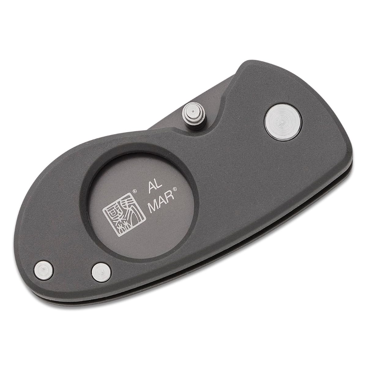 Al Mar Knives - Havana Clipper D2/POM DK Charcoal Gray Handle C