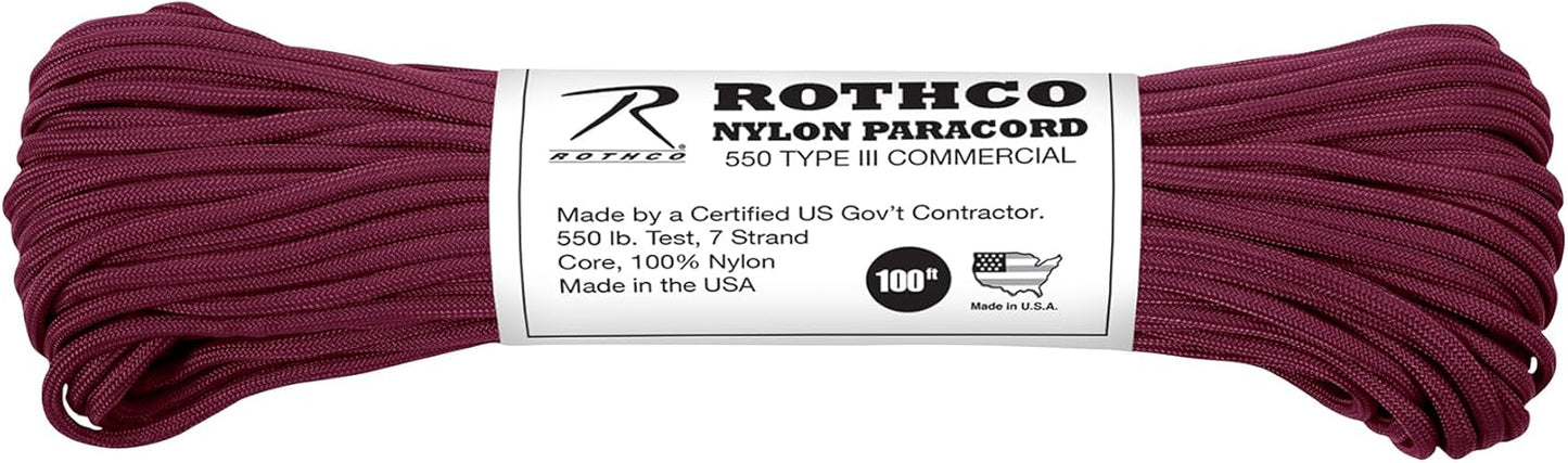 Rothco 193 Cord 550LB Nylon 100 FT/Coyote Brown