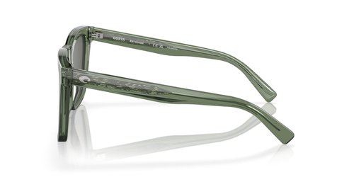 Costa Man Sunglasses Olive Frame, Gray Lenses, 54MM