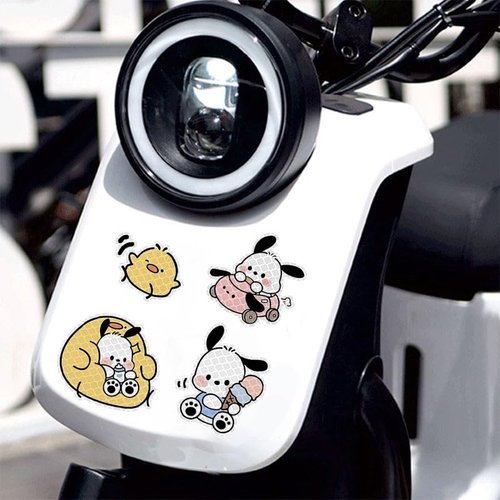 High Reflective Stickers Anime Sticker for Helmet Cute Safety Sticker Reflective Diamond Grade High Visibility Tapes for Night Riding Bike Motorcycle Helmet Waterproof Anime Decals (POCHA)