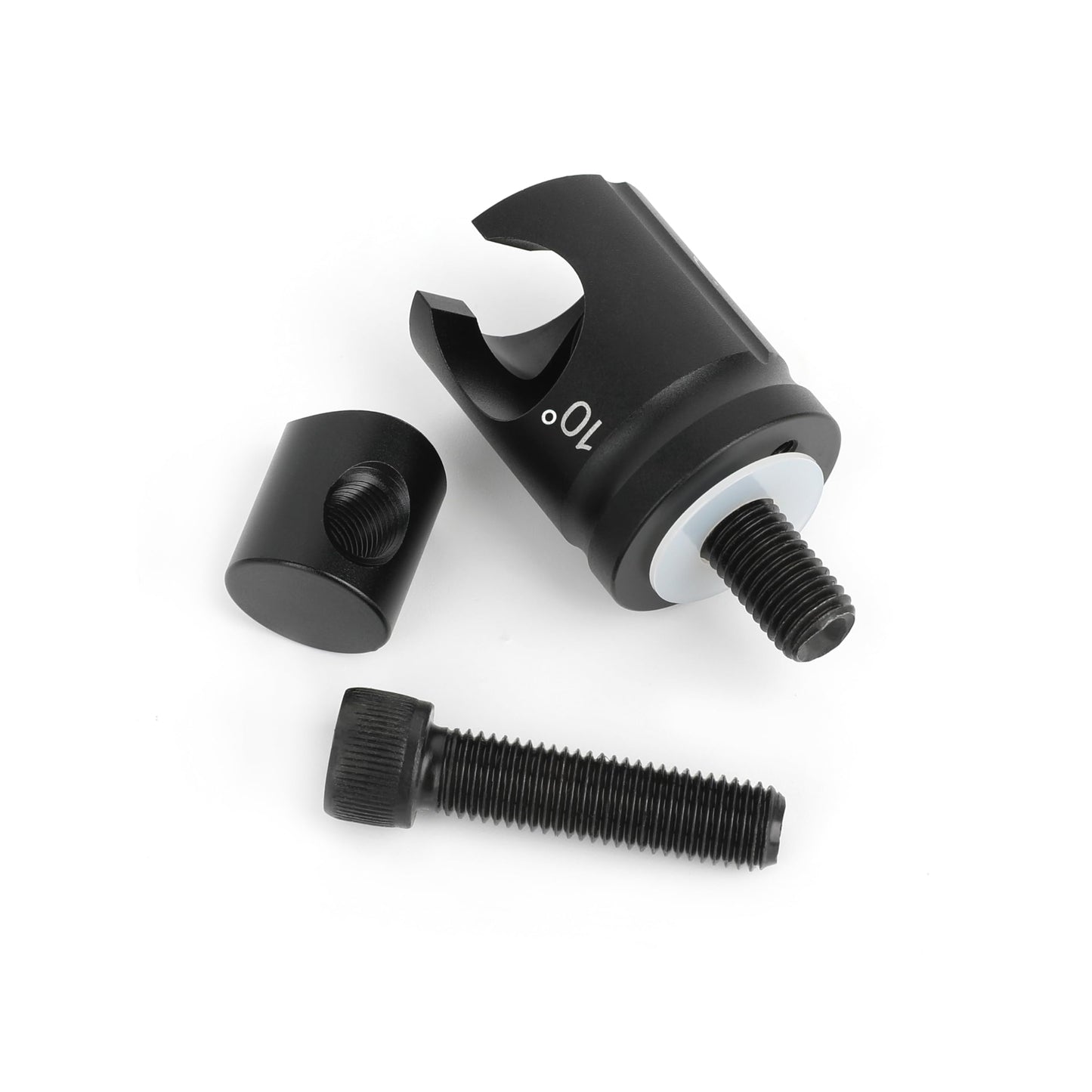 AMEYXGS Archery Quick Disconnect Matte Black 0/5/8/10 Degree for Compound&Recurve Bow Stabilizer Hunting or Target Practice (10 Degree)