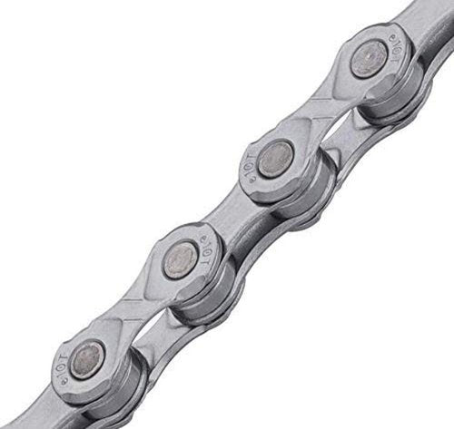 KMC E10 10-Speed E-Bike Chain, 136 Links | Compatible with Shimano, SRAM, Campagnolo, and Major Drivetrain Systems | Silver