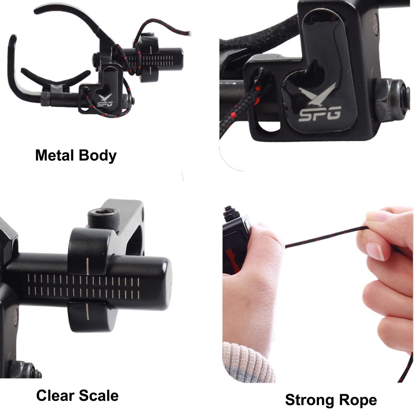 SOPOGER Drop Away Arrow Rest - Upgrade Archery Rest for Compound Bow Metal Adjustment Black Recurve Fall Away Arrow Rest Right Hand Hunting Target Shooting (Upgrade Rest)