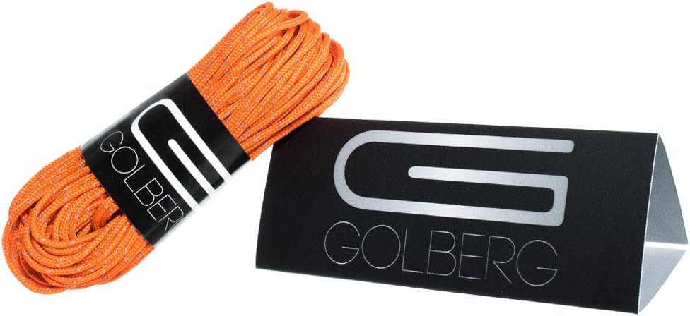 GOLBERG G 1.8mm Fluorescent Reflective 95lb Paracord – 20 Meters – Perfect for Guyline, Tent Rope, Camping, Hiking – (Reflective Neon Orange)