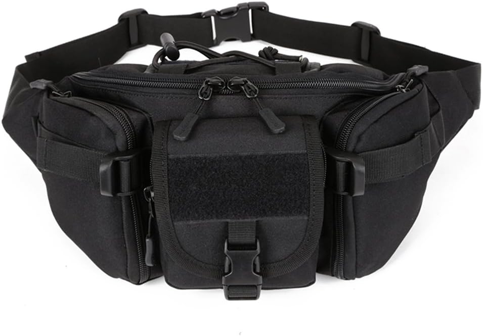 Huntvp Tactical Waist Pack Bag Military Fanny Packs WR Hip Belt Bag Pouch for Hiking Climbing Outdoor Bumbag