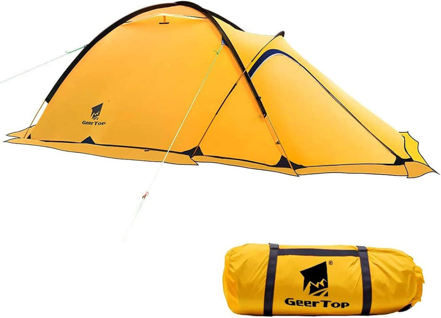 Geertop 2-Person Waterproof Backpacking Tent | 4-Season Double Layer for Camping & Hiking