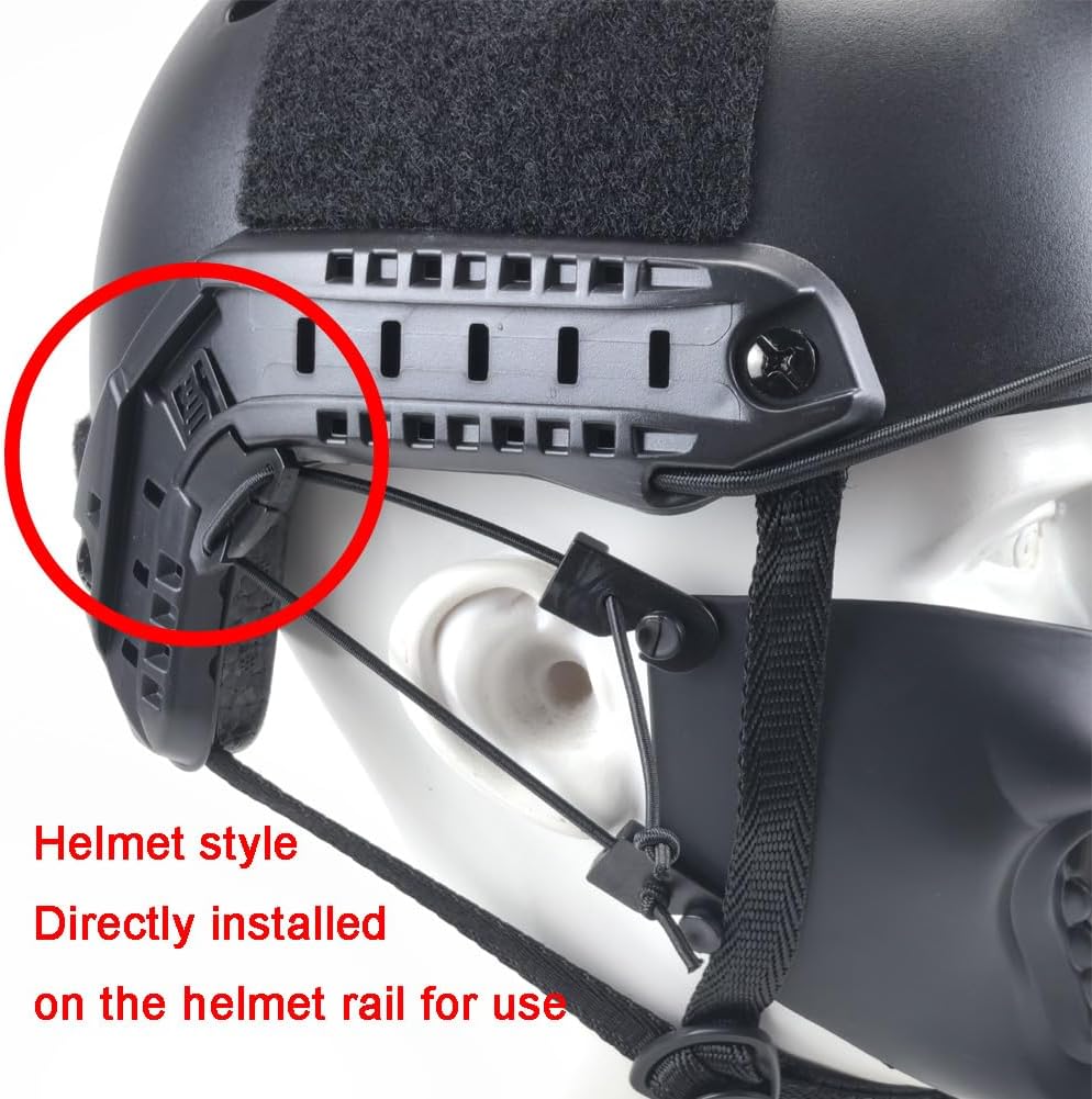 ATAIRSOFT Halloween Costume Cosplay BB Gun Evil Demon Monster Kabuki Samurai Hannya Oni Half Cover Airsoft and Prop Mask