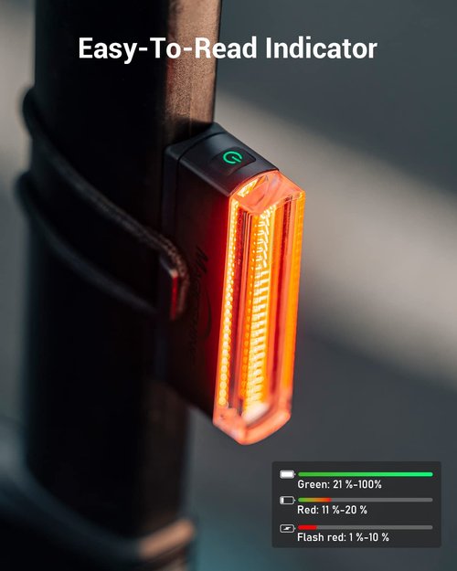 Magicshine SEEMEE 50 Bike Tail Lights, USB-C Rechargeable Rear Bike Lights, AUTO Group-SYNC | IPX6 Waterproof | Seat Post-Mount | 5 Mode Night & Daytime Bicycle Back Light for Road Urban Cyclists…