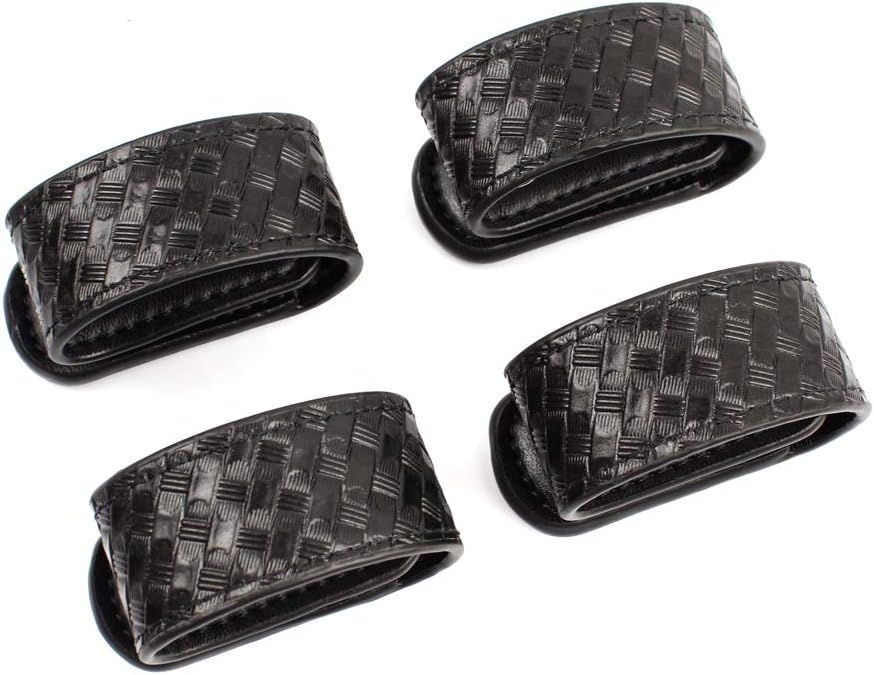 ROCOTACTICAL Double Snap Belt Keepers, Duty Keepers Fit 2.25" Duty Belt, 4-Pack