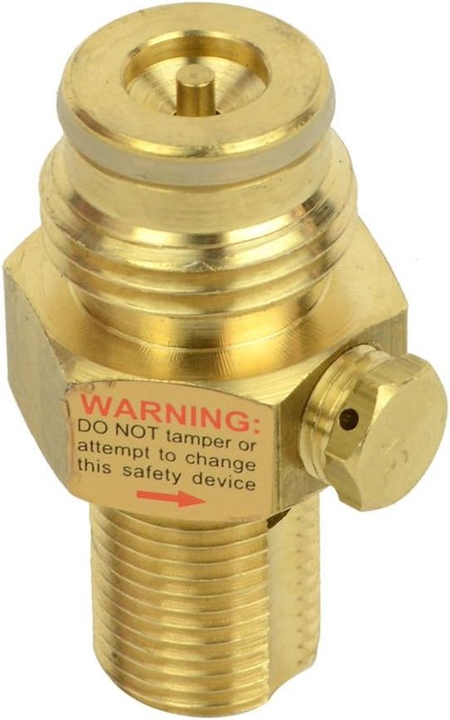 Interstate Pneumatics WRCO2-PV Brass Pin Valve for CO2 Paintball Tank
