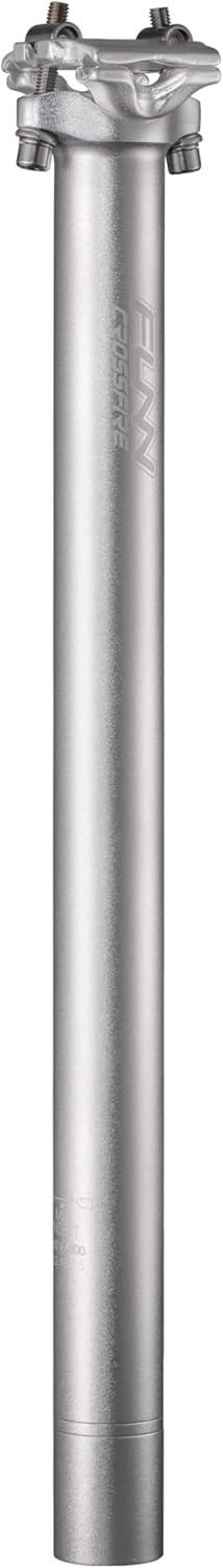 Funn Crossfire Bike Seat Post, Length 400mm, Diameter 30.9mm / 31.6mm, Aluminum Alloy AL6061, 3D Forged, One Piece Head and Shaft