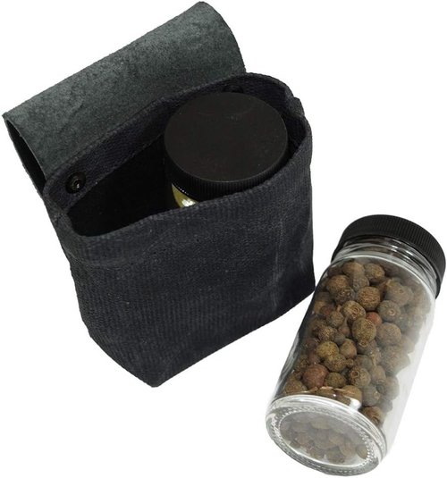 Hide & Drink, Waxed Canvas Foraging, Seasoning, Dressing & Medicine Pouch, Travel & Hiking Essentials Handmade