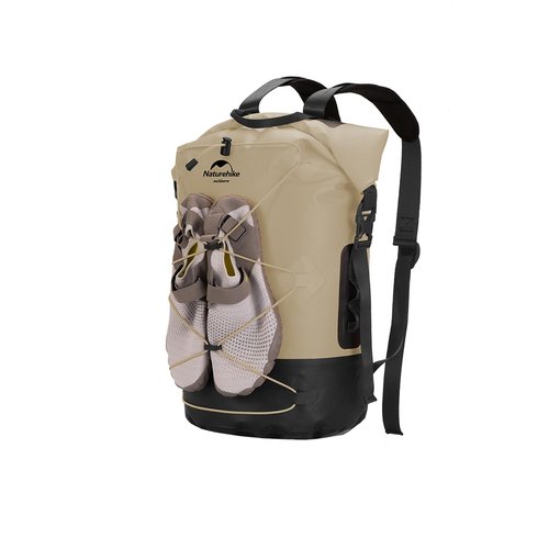 Naturehike Waterproof Backpack For Men, Hiking Backpack Waterproof Outdoor Day Pack, Lightweight Camping Travel 20L/30L/40L (Khaki, 40)