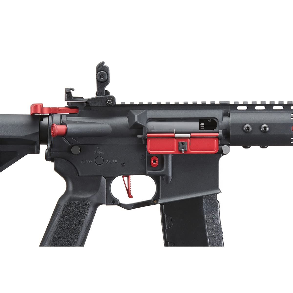 Lancer Tactical Gen 3 Archonn 9'' Lightweight Durable Polymer M4 Airsoft MLOK AEG w/High Speed Mid Cap with Programmable Trigger (ETU & MOSFET)