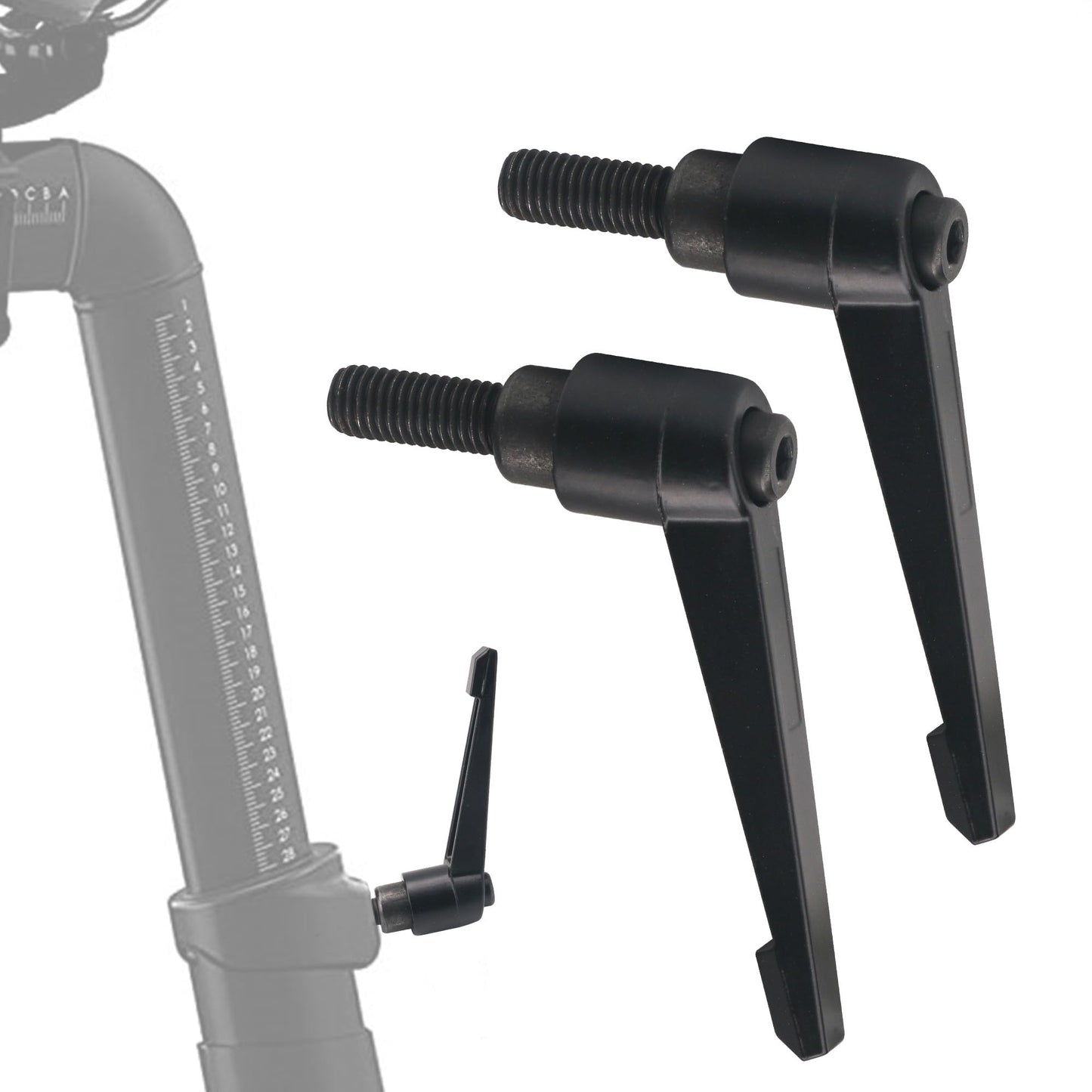 Exercise Bike Seat an Handle Height bar Adjustment Lever for Peloton Bike Replacement Parts, Adjustable Alloy L-Handle Accessories -2 Pack