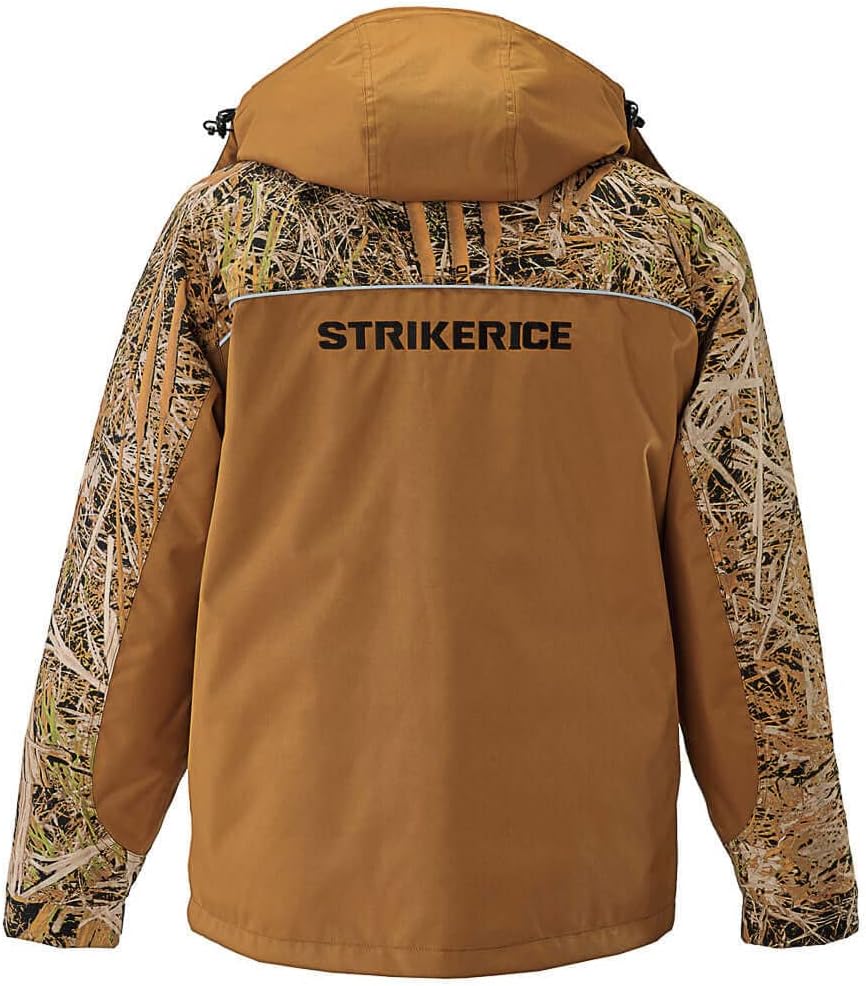 Striker Men's Cold Weather Durable Windproof Water-Resistant Breathable Outdoor Fishing Trekker Jacket with Removable Hood