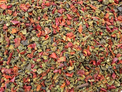 Crushed Red & Green Bell Peppers Bulk Spice Seasoning - 8oz Bag