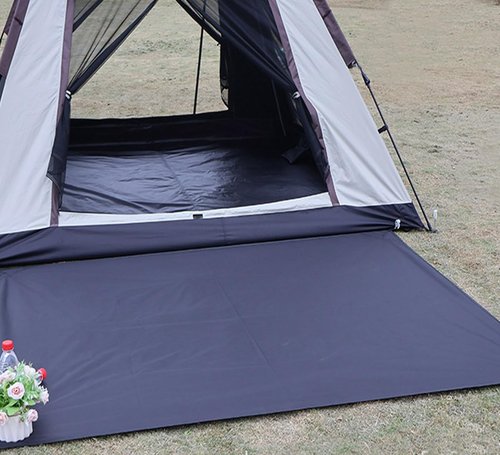 Bringsine Tent Footprint,Waterproof Camping Tarp,Ground Sheet Mat Floor to Elevate Your Camping,Hiking,Backpacking,Hammock,Beach Experience+Tent Stakes(95"x83")