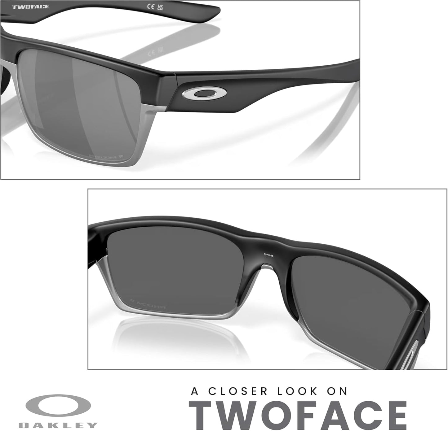 OAKLEY Twoface OO9189 Square Sunglasses For Men+ Bundle Accessory Leash Kit, Microfiber Pouch