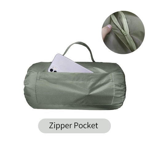 Mellowdy Easy-Carry Outdoor Blanket - Waterproof, Windproof, Warm, Utility Blanket for Camping, Picnic, Stadium, Beach, Gameday, Travel, Foldable with Carrying Bag (Olive Green, 55x80 inch)