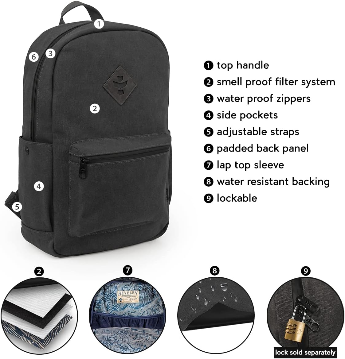 unisex adult Escort Smoke Backpack, Smoke, Mid Size US