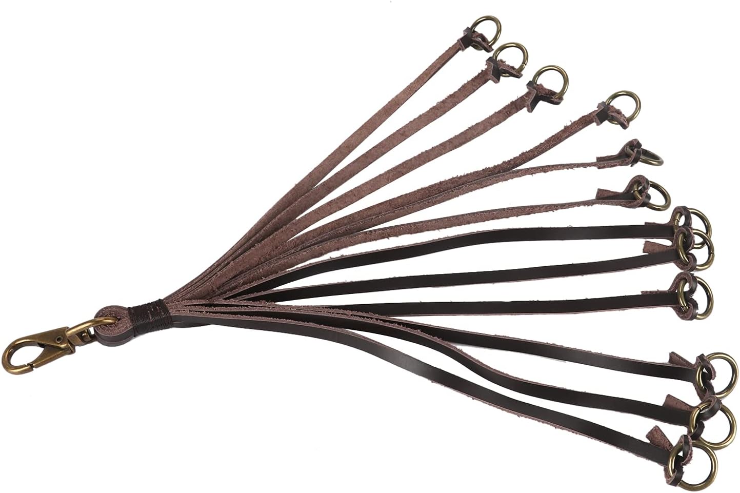 TOURBON Genuine Leather Hunting Duck Strap Game Carrier - Brown