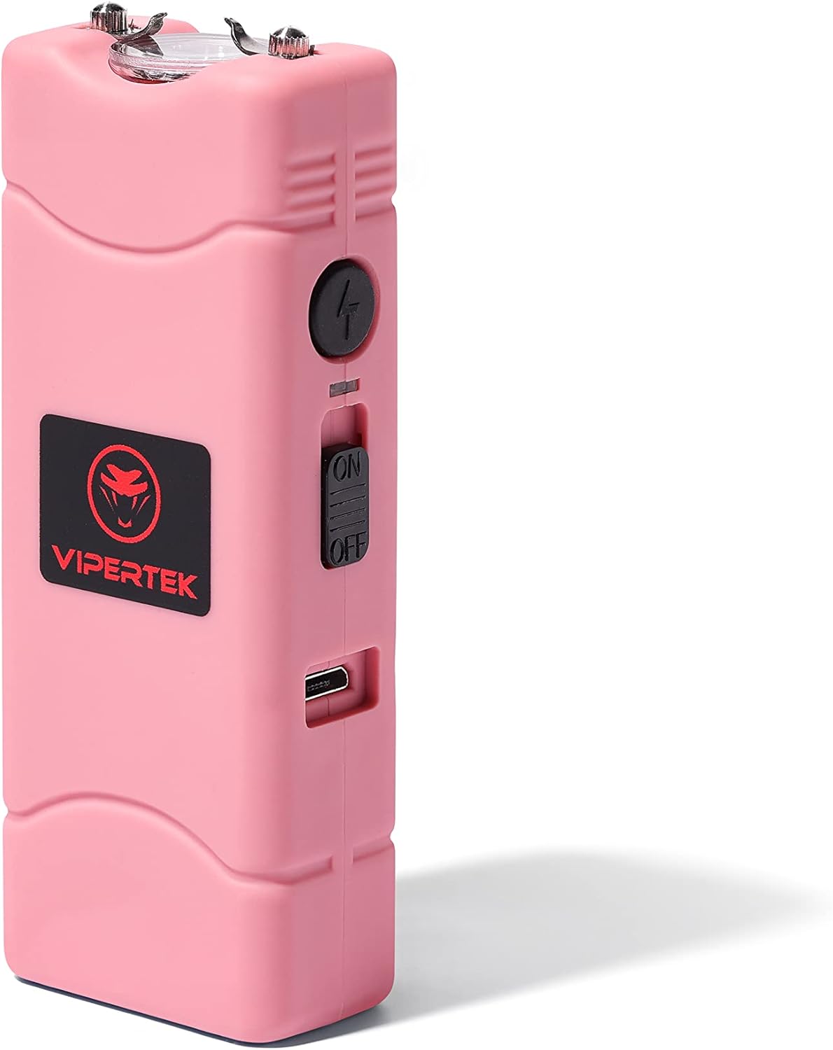 VIPERTEK VTS-881 Micro Stun Gun for Self Defense Rechargeable with LED Flashlight