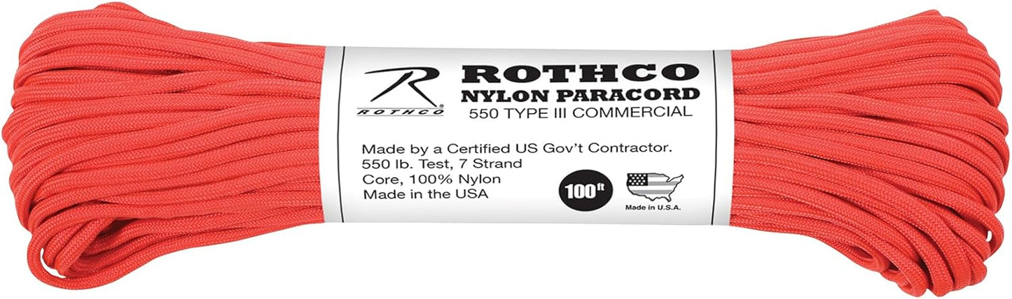 Rothco 193 Cord 550LB Nylon 100 FT/Coyote Brown