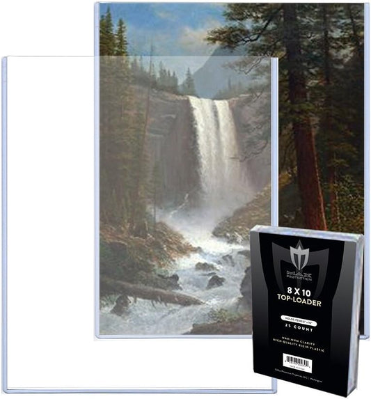 8x10 MAX Pro Photo/Print Hard Rigid Ultra Clear Toploader Holder - 25ct (25 Toploaders)