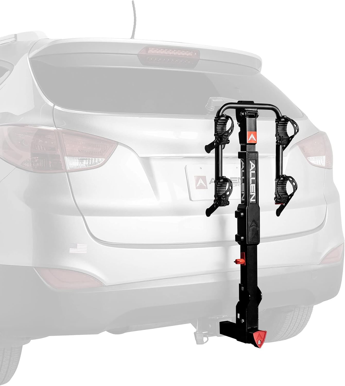 Allen Sports Deluxe 2-Bike Hitch Mount Rack - Heavy-Duty Silver/Black (Model 522RR)