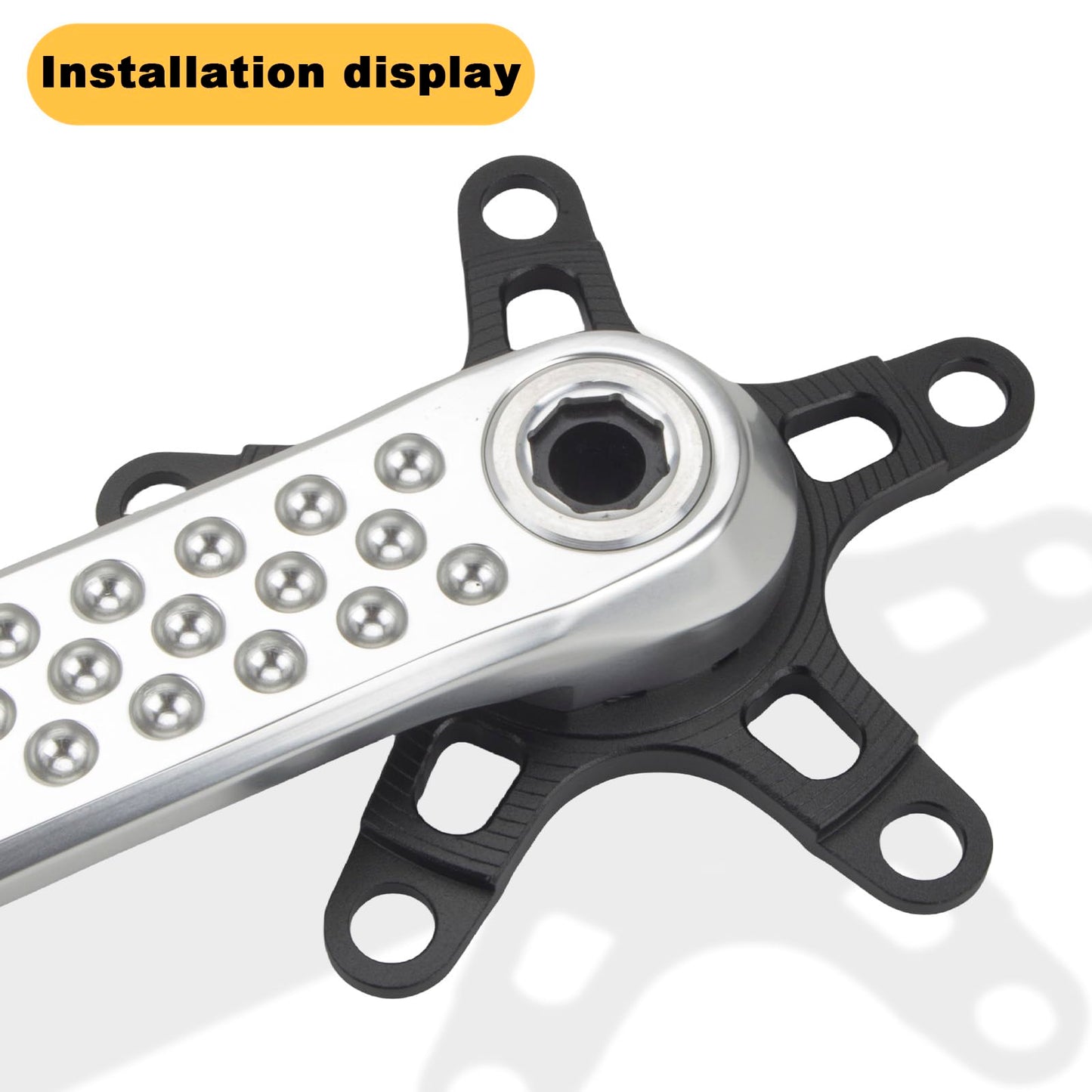 EVOSID Bike Chainring Adapter GXP to 110/130BCD 5 Arms Aluminium Spider Adapter for Sram X9 XX1 X0 X01 GXP, Dub Crank with 5 Bolt (110BCD with 5 bolt)