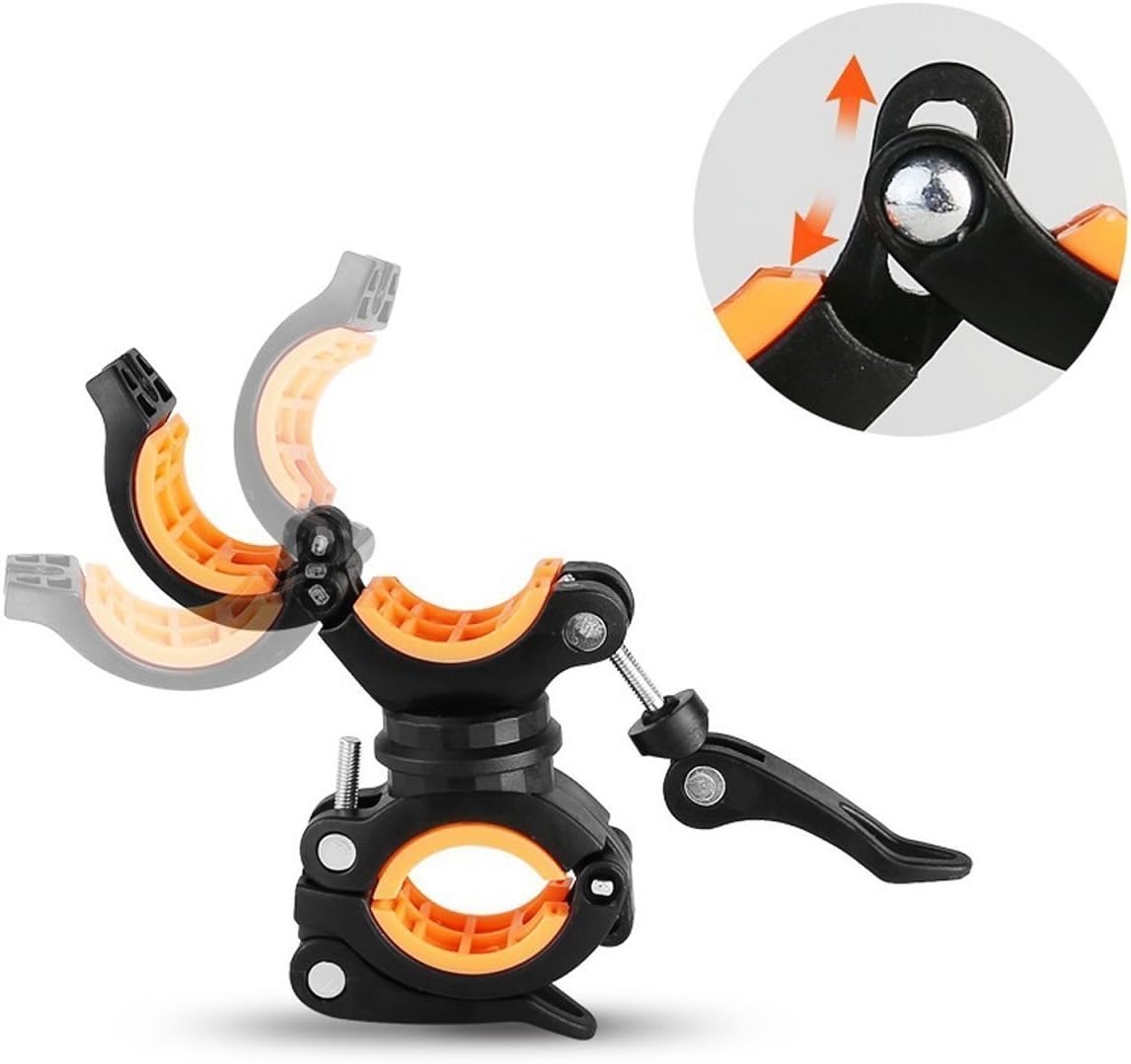 [3 Pack Bike Flashlight Holder, Mount Bicycle Bracket Flashlight Holder Mounting Torch Clip 360 Degree Rotation