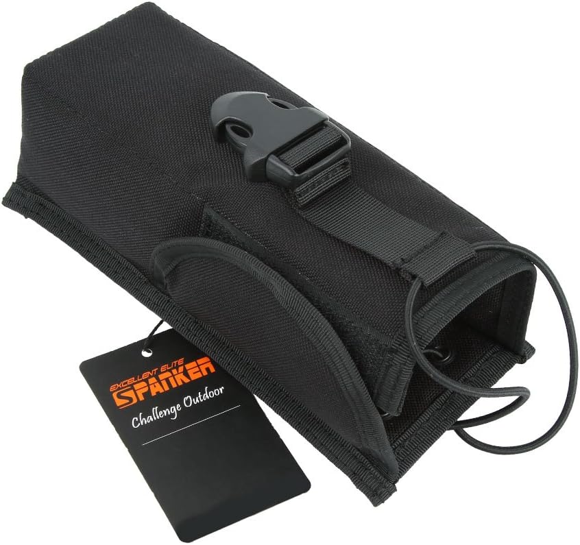 EXCELLENT ELITE SPANKER Tactical Universal Radio Holster Pouch Holder Case Bag Molle Adjustable Military Walkie Talkie Holder