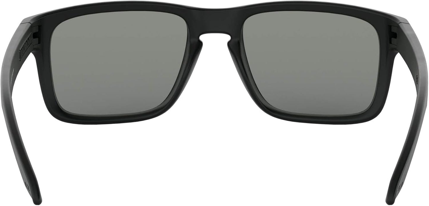 Oakley Holbrook Sunglasses - Matte Black Frame with Red Lenses for Men