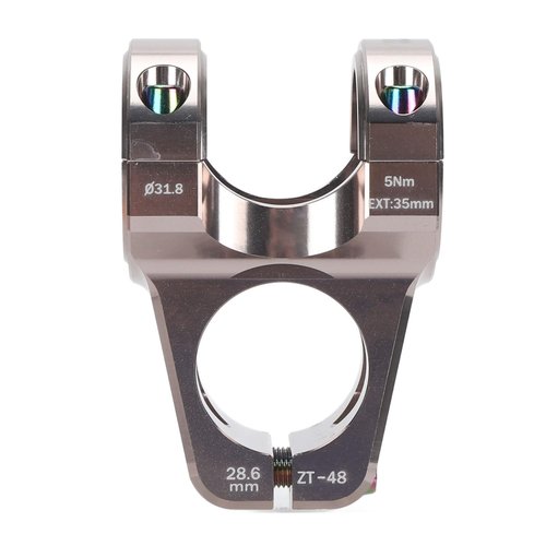 SPYMINNPOO Mountain Stem, 31.8mm Short Aluminum Alloy Lightweight DIY Short Handlebar Stem for Replacement (Ti Color), SPYMINNPOOgw6fqt18un-14