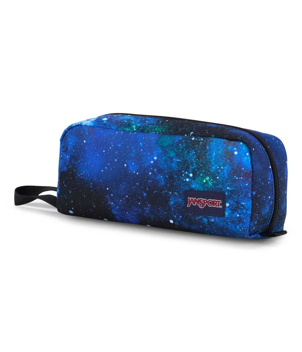 JanSport Perfect Pouch – Accordion Opening, Single Compartment with 3 Dividers, Small Internal Pocket, Cyberspace Galaxy
