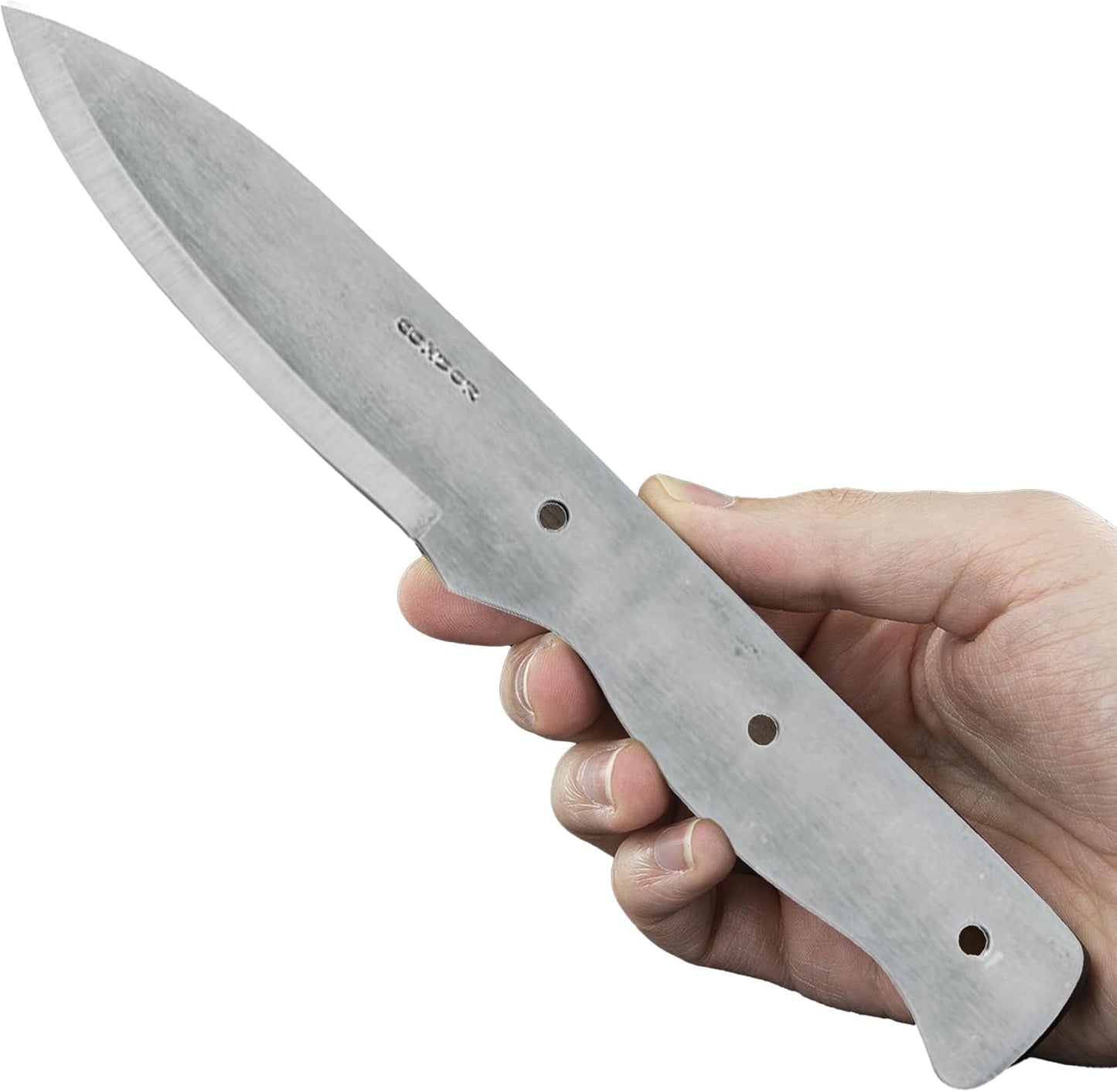 Condor Tool & Knife Bushlore Blade Blank - 1075 High Carbon Steel - Knife Blank with a Scandi Grind - Product is Sold Without Sheath - 4.3in Blade - 4.6oz