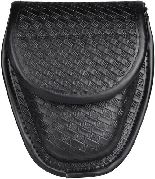 Covered Handcuff Case, Molded Hiddend Snap Double Cuff Case