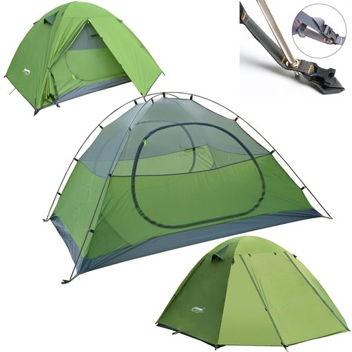 DESERT & FOX Camping Tents 1/2/3 Person,Outdoor Lightweight Backpacking Tent Waterproof 3 Season Tent for Family Hiking Hunting Mountaineering Travel