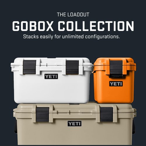 YETI LoadOut 60 GoBox Divided Cargo Case, Wetlands Brown