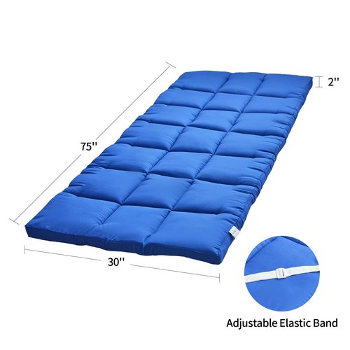Cot Mattress Topper,Lightweight Cot pad,Quilted Cot Pads for Camping,Soft Comfortable Sleeping Cot Mattress Pad Only